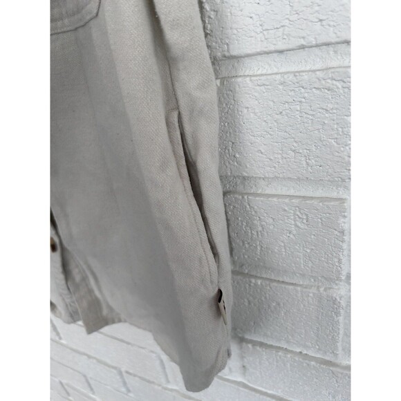 Hollister Shacket Shirt Jacket Flannel Pockets Boyfriend Fit Womens Small - Picture 3 of 8